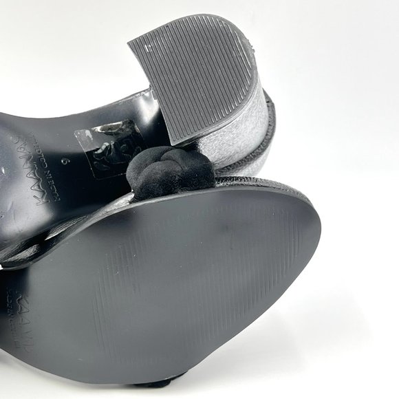 Kaanas‎ Womens Soho Chunky Velvet Braided Block Heel Sandals Heels Shoes 9M - Picture 10 of 13